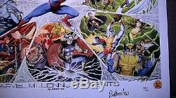 Dynamic Forces Marvel Spiderman Autographed Lithograph Poster Print New Stan Lee