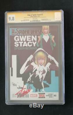 Edge Of Spider-verse 2 Cgc 9.8 Ss Signed By Stan Lee + Latour & Rodriguez Gwen 1