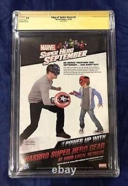 Edge of Spider-Verse #2 CGC SS 9.8 SIGNED, INSCRIBED, & SKETCH by Stan Lee RARE