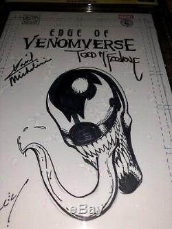 Edge of Venomverse #1 BAGLEY Sketch. Signed. MCFARLANE. MICHELINIE. CGC 9.8 SS