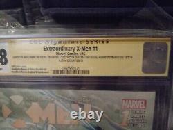 Extraordinary X-Men #1 Signed 5 Times Stan Lee And More Gradded 9.8 CGC Comic