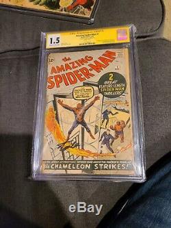 FANTASTIC FOUR #1 CGC 3.5, amazing spiderman #1 cgc 1.5 s. S. Stan Lee, x-men 1