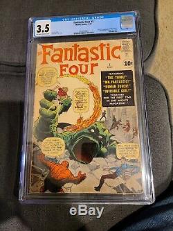 FANTASTIC FOUR #1 CGC 3.5, amazing spiderman #1 cgc 1.5 s. S. Stan Lee, x-men 1