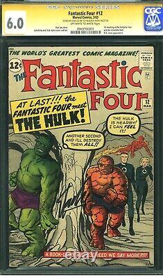 FANTASTIC FOUR #12 CGC 6.0, SS Signed by Stan Lee and Dick Ayers