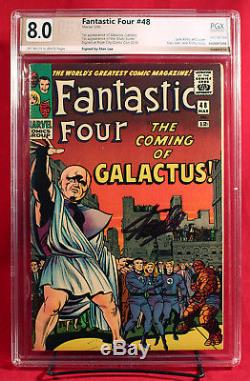 FANTASTIC FOUR #48 (Marvel 1966) PGX 8.0 VF Very Fine signed by writer STAN LEE