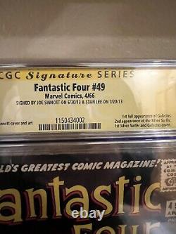 FANTASTIC FOUR #49 CGC 7.0 1ST GALACTUS Double Signed (Stan Lee And Joe Sinott)