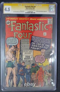 FANTASTIC FOUR #9 CGC 4.5 SS? Signed by STAN LEE ONLY 33 CGC SS Copies. RARE