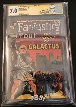 Fantastic Four #1, 5, 45, 46, 48 Key Lot CGC 4.0 9.0 SS Signed By Stan Lee
