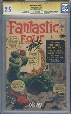 Fantastic Four #1 CGC 2.5 Signature Series Signed by Stan Lee 1st App of FF 1961