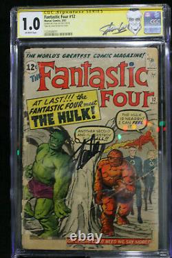 Fantastic Four #12 CGC 1.0 STAN LEE SIGNED! (Marvel)