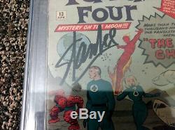 Fantastic Four #13 CGC SS, Signed by Stan Lee 1st App. Red Ghost & the Watcher