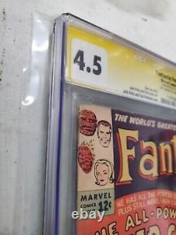 Fantastic Four #18 CGC 4.5 SIGNED BY STAN LEE 1st Super Skrull! Marvel 1963