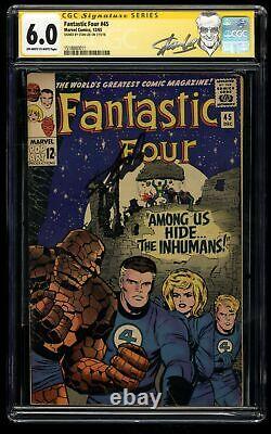 Fantastic Four #45 CGC FN 6.0 SS Signed Stan Lee! 1st Inhumans