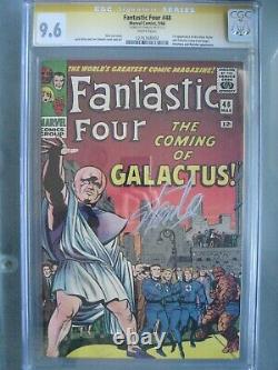 Fantastic Four #48 CGC 9.6 WP SS Signed Stan Lee 1st app Silver Surfer