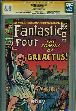 Fantastic Four #48 Cgc 6.5 Ss Signed By Stan Lee! 1st Silver Surfer & Galactus