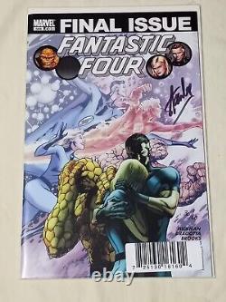 Fantastic Four 588 FINAL ISSUE Signed STAN LEE SEALED Dynamic Forces 30/60