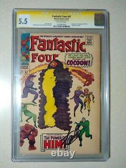 Fantastic Four #67 CGC 5.5 SS signed STAN LEE 1st appearance Adam Warlock Him
