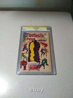 Fantastic Four #67 CGC 5.5 SS signed STAN LEE 1st appearance Adam Warlock Him