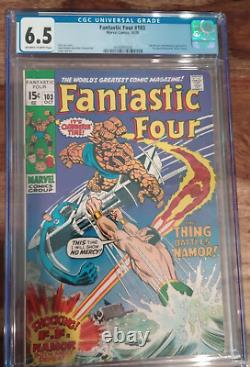 Fantastic Four Lot of 3 #101-102-103 CGC (1970) Jack Kirby