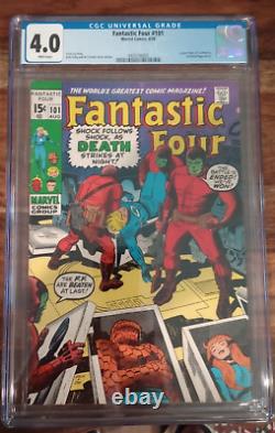 Fantastic Four Lot of 3 #101-102-103 CGC (1970) Jack Kirby