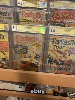 Fantastic Four Signed Stan Lee. 1,2,3,4,5,6,7,9,10,14,27,33Doom Sub Skrulls1st