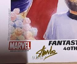 Fantastic Four Wedding Lithograph Signed Stan Lee & Alex Ross Dynamic Forces
