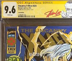 Framed STAN LEE SIGNED UNCANNY X-MEN GOLD # 320 w RED LABEL CGC 9.6 LOW POP