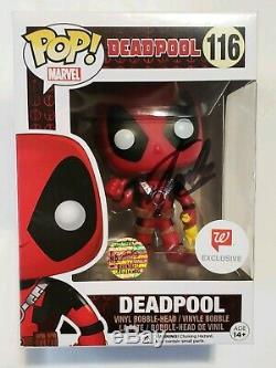 Funko POP! MARVEL Deadpool #116 withChicken Signed Stan Lee COA Rare