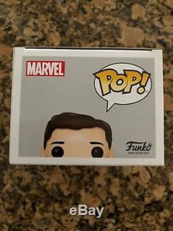 Funko Pop Avengers Infinity War Iron Spider Stan Lee signed with COA