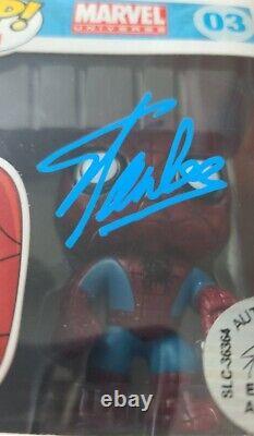 Funko Pop Marvel Spider-Man #03 Signed by Stan Lee Autograph