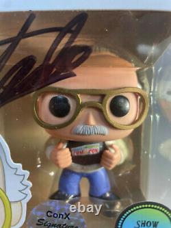Funko Pop Stan Lee #01 Signed Convention Exclusive. Com 24/25 with Hard Protector