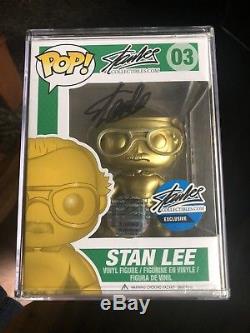 Funko Pop! Stan Lee Gold NYCC Exclusive #3 Signed Autographed Excelsior Approved