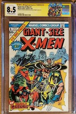 Giant Size X Men 1 CGC SS 8.5 Signed Stan Lee, Patrick Stewart