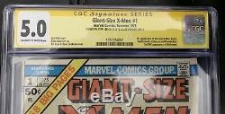 Giant-Size X-Men #1, CGC, SS, Signed By Stan Lee & Len Wein