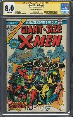 Giant-size X-men #1 Cgc Ss 8.0 First Appearance Of New X-men! Signed Stan Lee