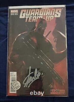 Guardians Team-Up #10 GameStop Expo Exclusive Signed by Stan Lee with Sticker