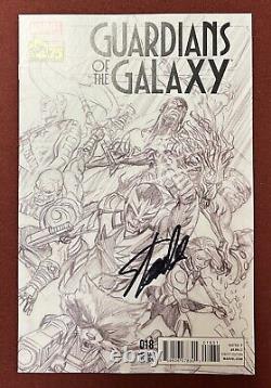 Guardians of the Galaxy #18 Ross 1300 Sketch Variant Signed by Stan Lee with COA