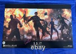 Guardians of the Galaxy SDCC Exclusive Litho Signed by Stan Lee with COA! MARVEL