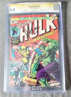 Hulk #181 1974 Rare Signed 2x Herb Trimpe Stan Lee CGC 5.0 Holy Grail