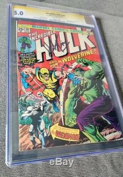 Hulk #181 1974 Rare Signed 2x Herb Trimpe Stan Lee CGC 5.0 Holy Grail