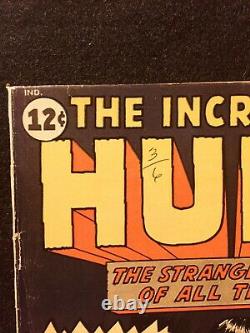INCREDIBLE HULK #1 MARVEL COMICS Good Condition SIGNED BY STAN LEE