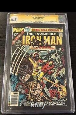 IRON MAN ANNUAL #4 Signed CGC 6.5 STAN LEE ONLY 2 SS Champions Appearance 1977