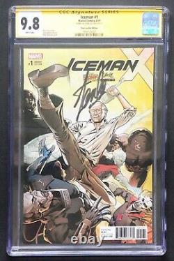 Iceman #1 CGC 9.8 SS signed Stan Lee 2017 Box Edition variant cover Marvel