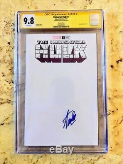 Immortal Hulk #1 Blank Cover Signed by Stan Lee. 1/1
