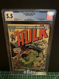 Incredible Hulk 180 181 182 Cgc Ss 5.5 1st Appearance Wolverine Stan Lee Signed