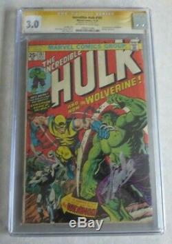 Incredible Hulk 181 CGC 3.0 Signed By Stan Lee WOW