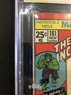 Incredible Hulk #181 CGC 9.6 1st Full Appearance Wolverine SIGNED STAN LEE