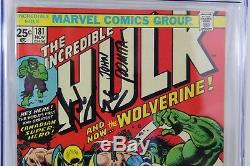Incredible Hulk #181 CGC SS 8.0 1st Full Wolverine Signed Stan Lee Trimpe Romita