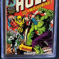 Incredible Hulk #181 Cgc Ss 5.5 Signed By Stan Lee 1st Full App Wolverine