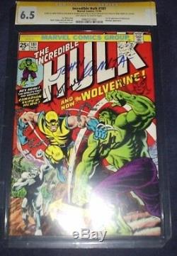Incredible Hulk #181 Cgc Ss 6.5 Signed Stan Lee+ Romita+trimpe+ Sketch Rare! Wow